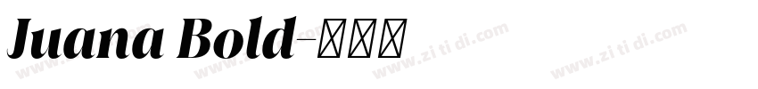 Juana Bold字体转换